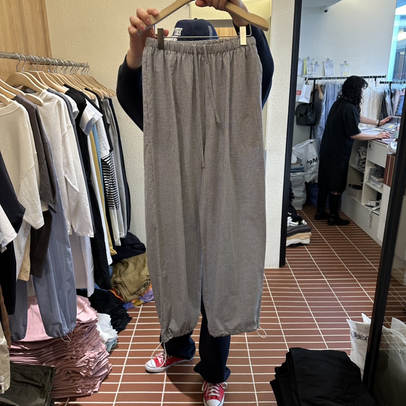 CHOI-L韓國東大門代購女裝新款熱賣時尚人氣休閑休閑褲格子CHOI休閑褲圖色2