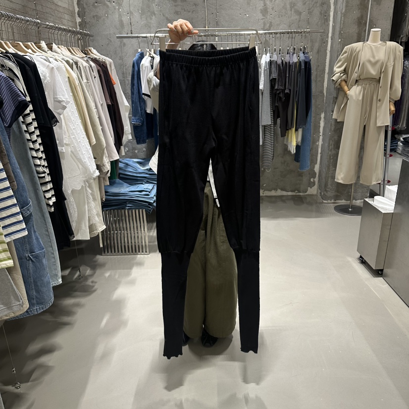 JUNI韓國東大門直郵女士新款推薦人氣職業休閑休閑褲保暖my juni休閑褲圖色2