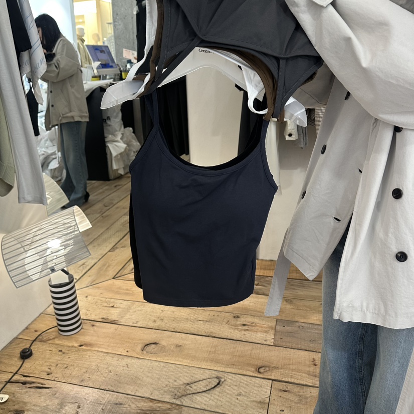 CREAM VILLA韓國代購女裝新品職業吊帶背心CREAMVILLA吊帶/背心圖色4深藍色