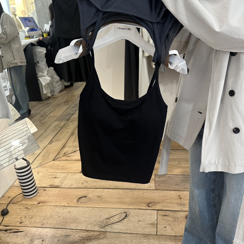 CREAM VILLA韓國代購女裝新品職業吊帶背心CREAMVILLA吊帶/背心圖色5黑色