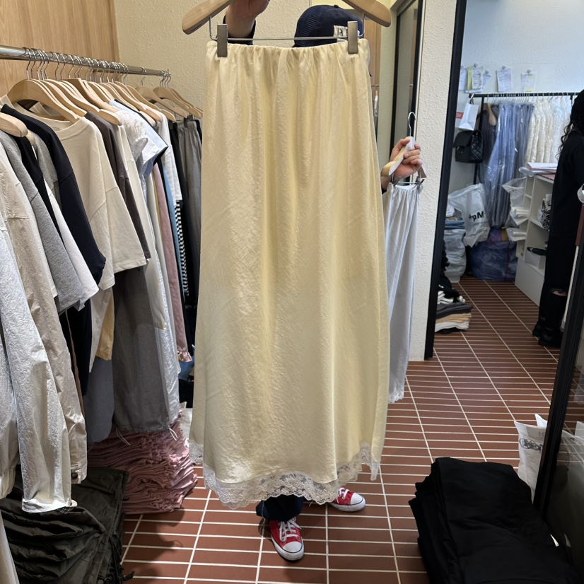 CHOI-L韓國東大門直郵女士新品休閑熱賣時尚人氣26春夏長裙CHOI長裙圖色1