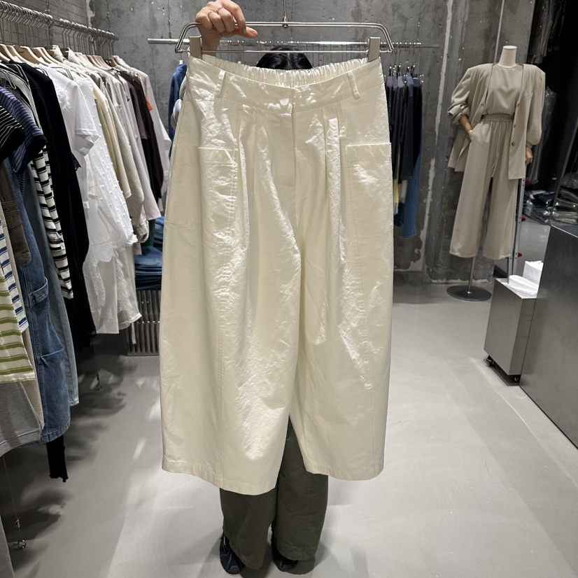 JUNI韓國東大門直郵女士新款熱賣推薦職業26春夏休閑褲口袋my juni休閑褲圖色1