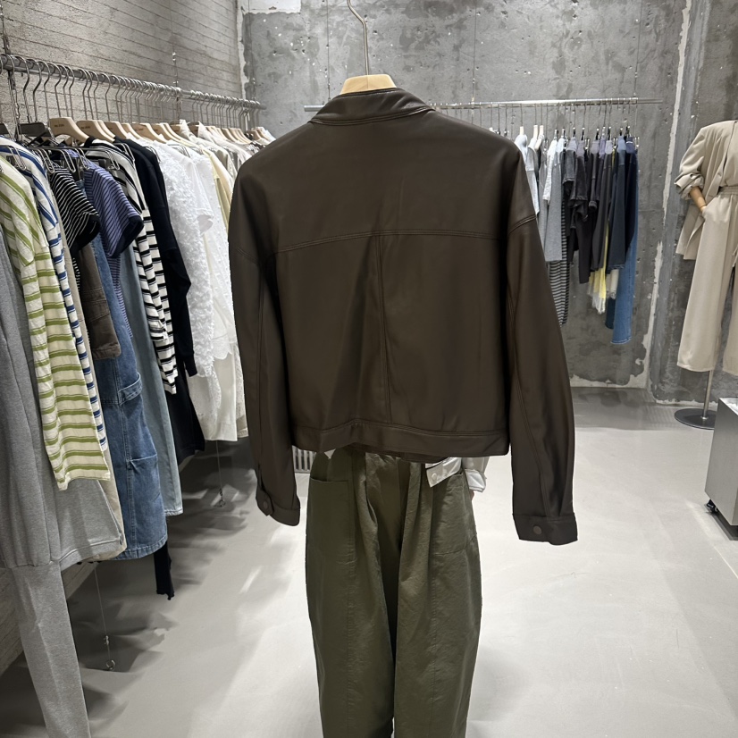 JUNI韓國東大門直郵女裝新款休閑時尚人氣26春夏夾克口袋皮革my juni夾克