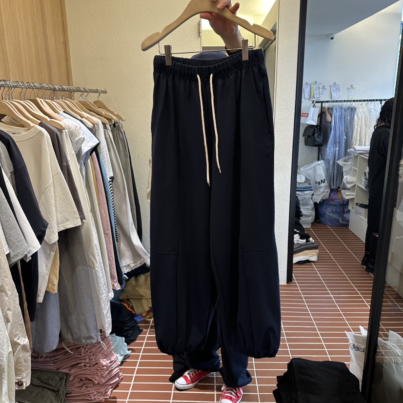 CHOI-L韓國東大門代購女士新品推薦熱賣休閑26春夏休閑褲鏤空CHOI休閑褲圖色3深藍色