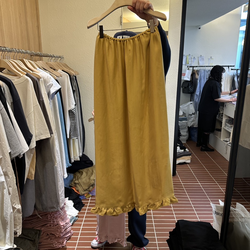 CHOI-L韓國直郵實拍女士新品休閑推薦職業26春夏人氣長裙CHOI長裙圖色3