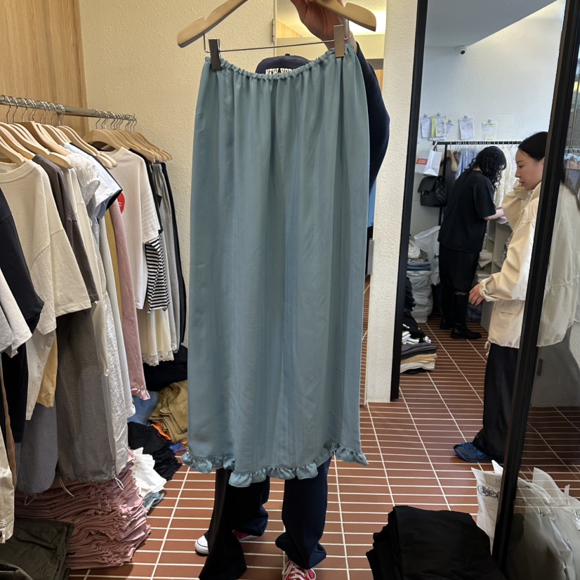 CHOI-L韓國直郵實拍女士新品休閑推薦職業26春夏人氣長裙CHOI長裙圖色4