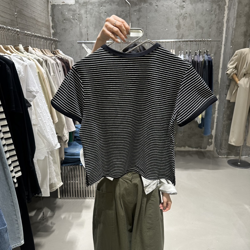 JUNI韓國東大門直郵女士新款26春夏推薦休閑時尚職業熱賣T恤my juniT恤