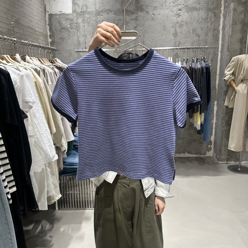 JUNI韓國東大門直郵女士新款26春夏推薦休閑時尚職業熱賣T恤my juniT恤圖色2