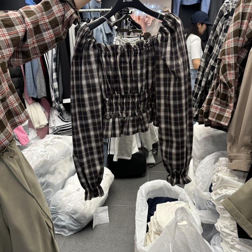 A-DEL韓國東大門直郵女裝新款26春夏推薦時尚襯衫蕾絲衫A-DEL襯衫/蕾絲衫圖色3實際價格39000