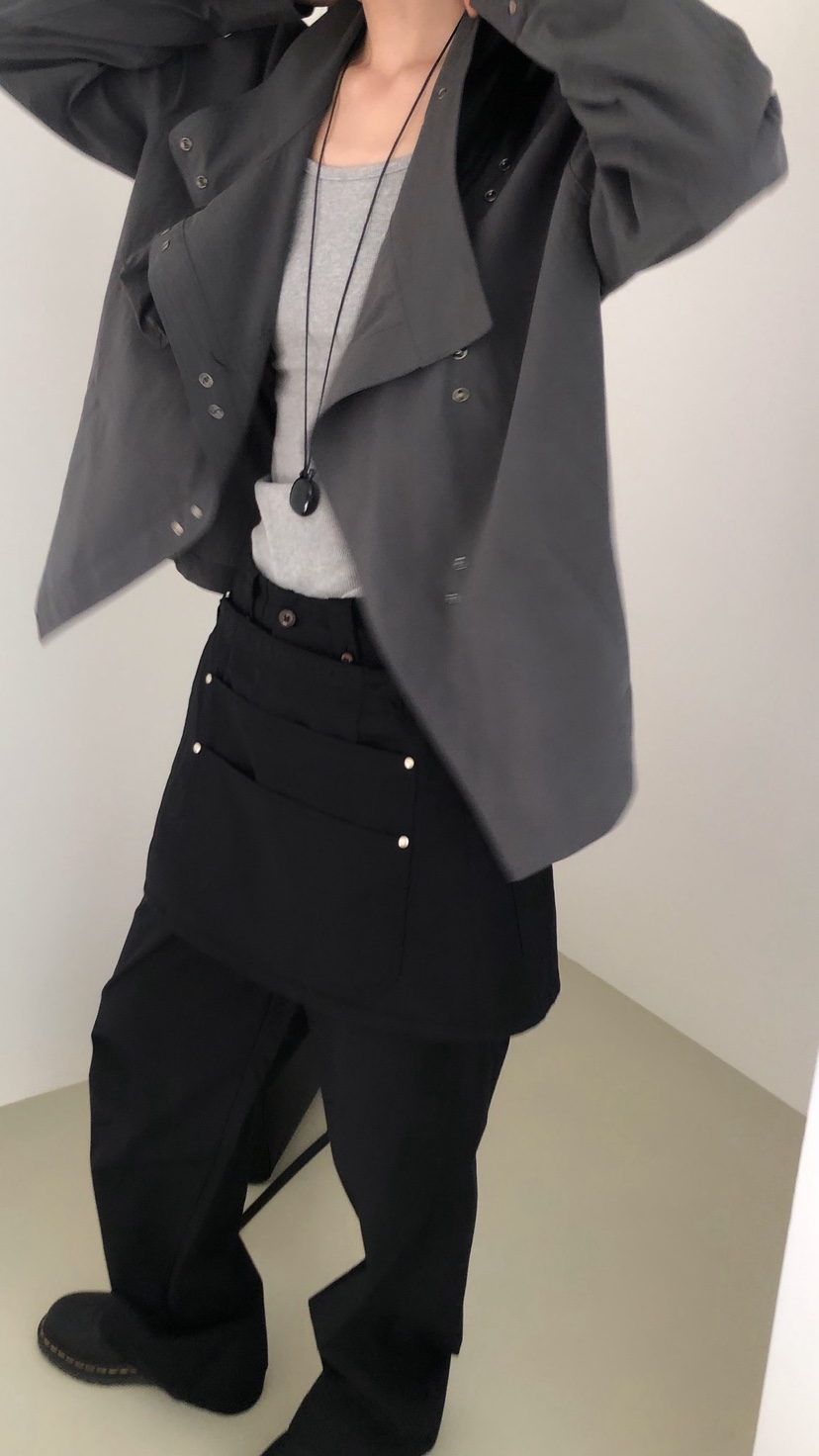 OVER RICH韓國代購女士新品推薦職業熱賣26春夏外套不對稱OVER RICH外套