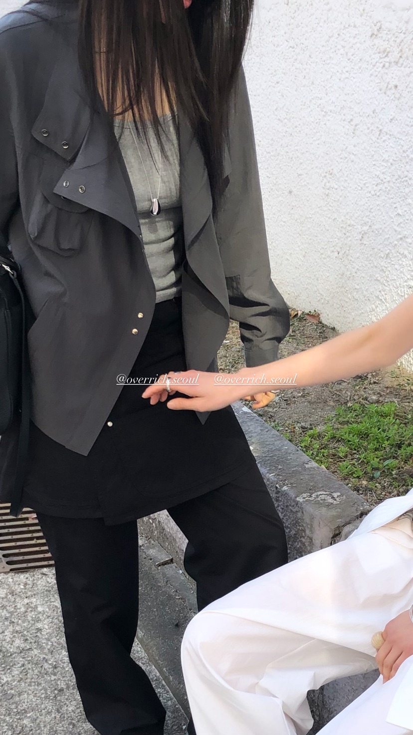 OVER RICH韓國代購女士新品推薦職業熱賣26春夏外套不對稱OVER RICH外套