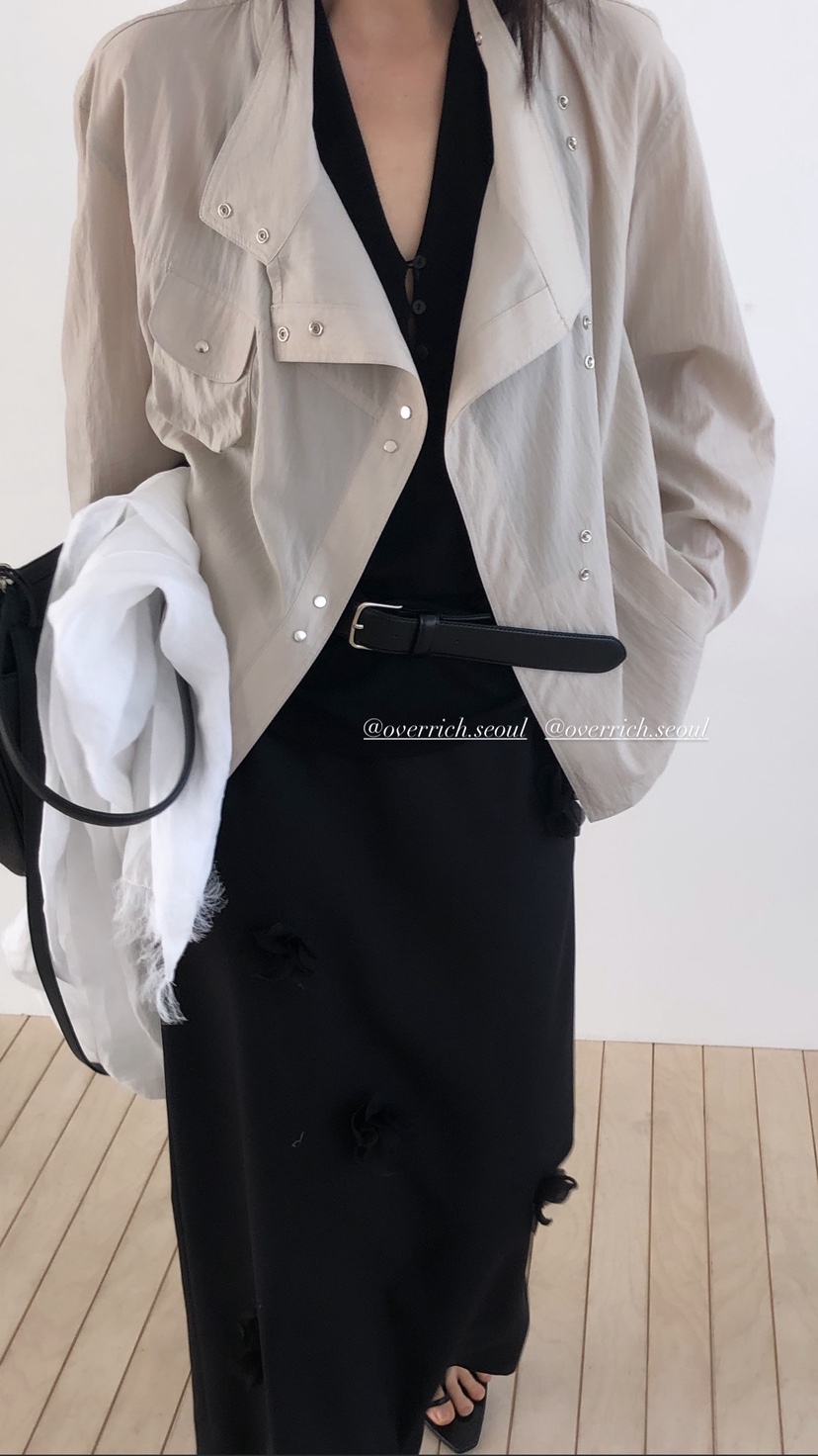 OVER RICH韓國代購女士新品推薦職業熱賣26春夏外套不對稱OVER RICH外套