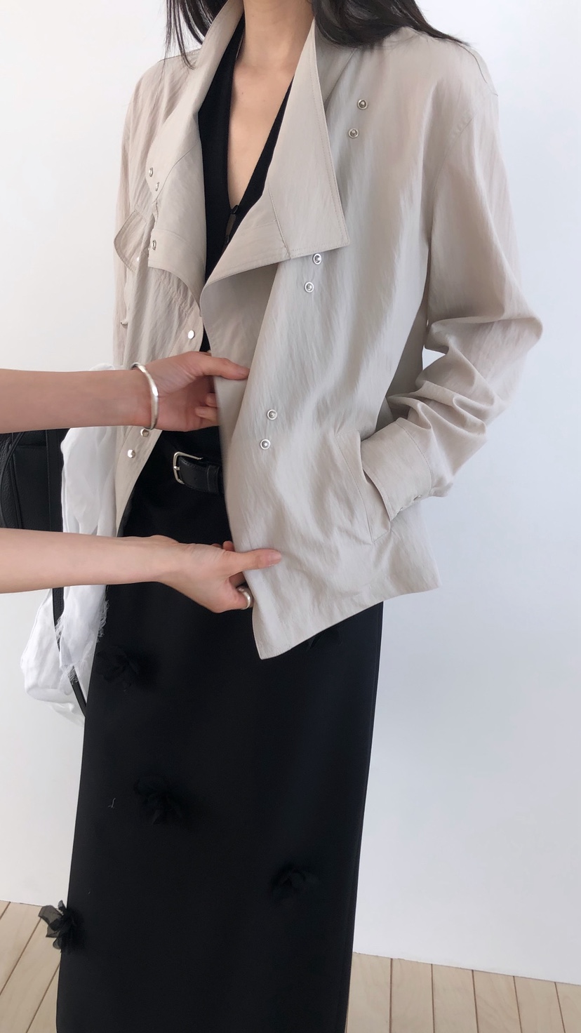 OVER RICH韓國代購女士新品推薦職業熱賣26春夏外套不對稱OVER RICH外套