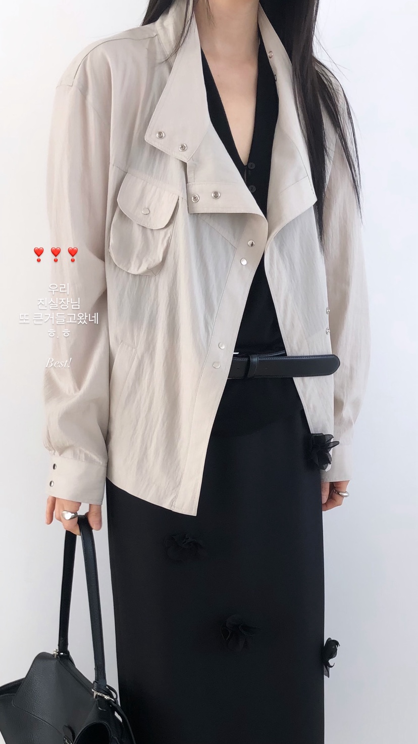 OVER RICH韓國代購女士新品推薦職業熱賣26春夏外套不對稱OVER RICH外套