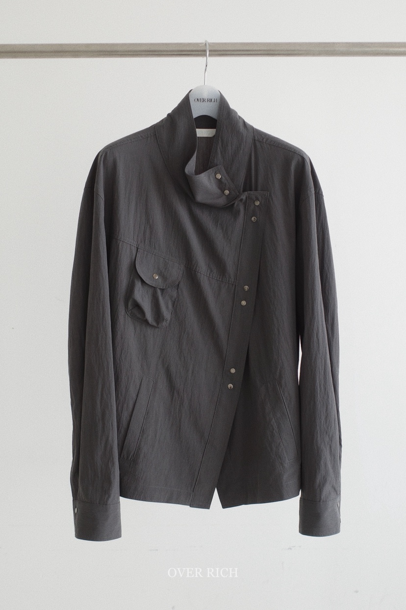 OVER RICH韓國代購女士新品推薦職業熱賣26春夏外套不對稱OVER RICH外套圖色3