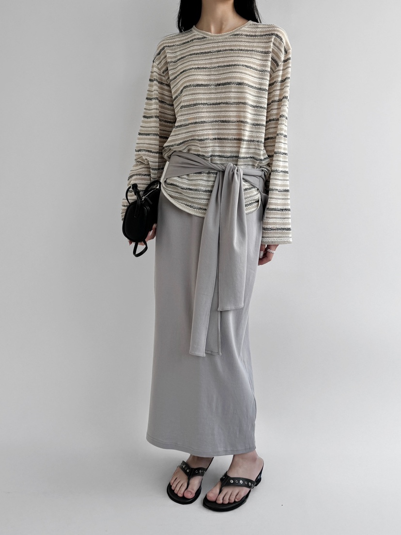 CM韓國直郵實拍女裝新款職業26春夏時尚休閑人氣推薦長裙CM_centimeter長裙