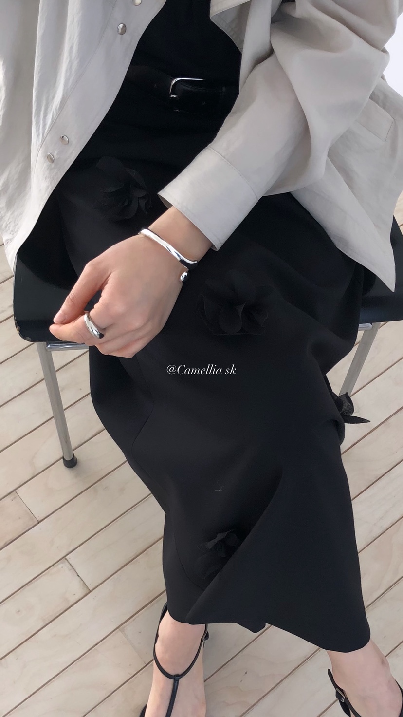 OVER RICH韓國直郵女士新品職業26春夏熱賣休閑時尚長裙OVER RICH長裙