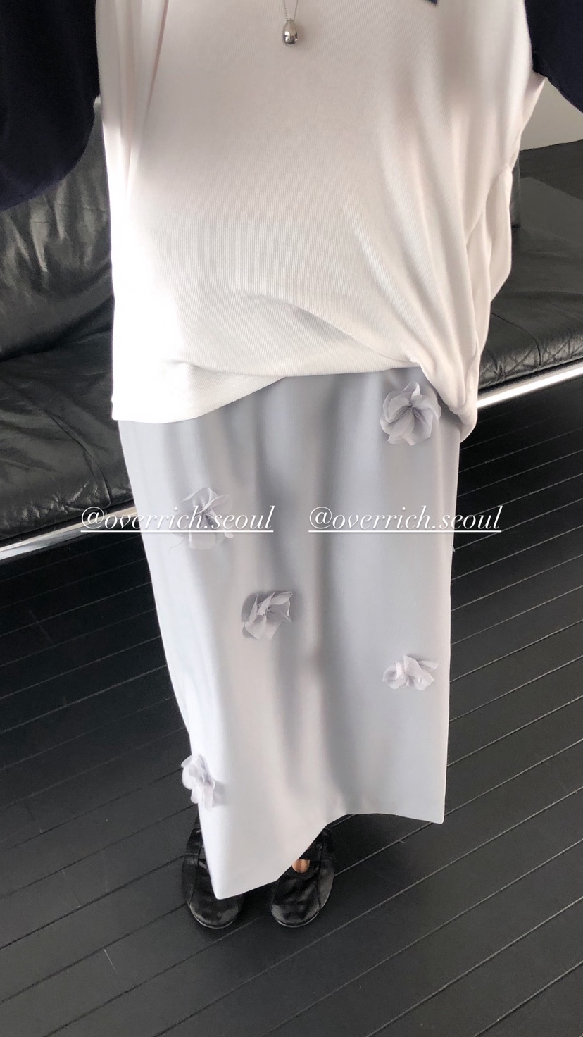 OVER RICH韓國直郵女士新品職業26春夏熱賣休閑時尚長裙OVER RICH長裙