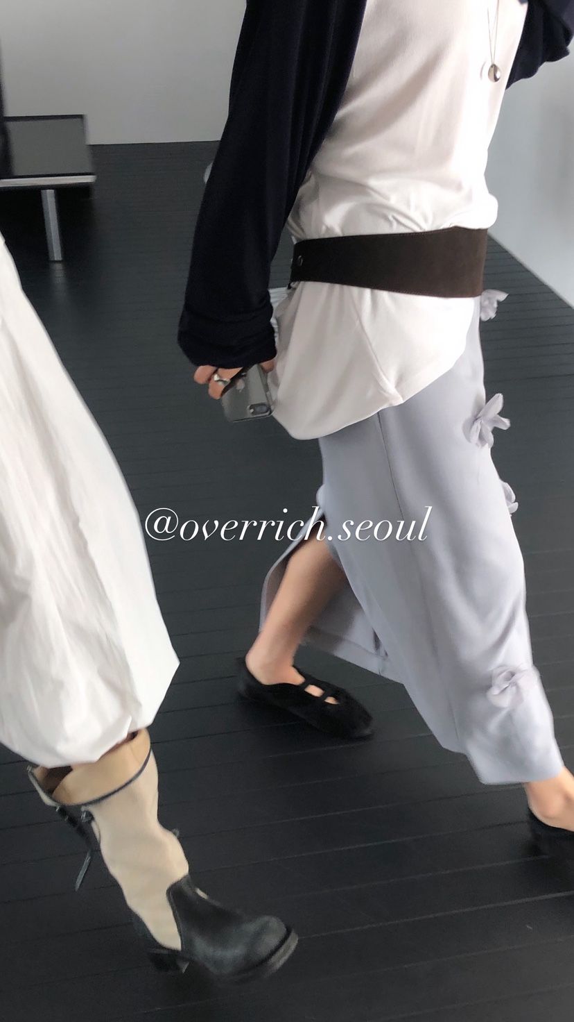 OVER RICH韓國直郵女士新品職業26春夏熱賣休閑時尚長裙OVER RICH長裙