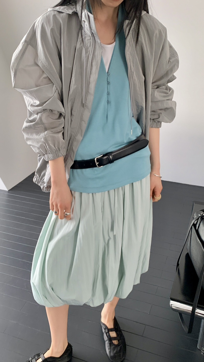 OVER RICH韓國代購女士新款時尚26春夏職業半身裙中短裙OVER RICH半身裙/中短裙