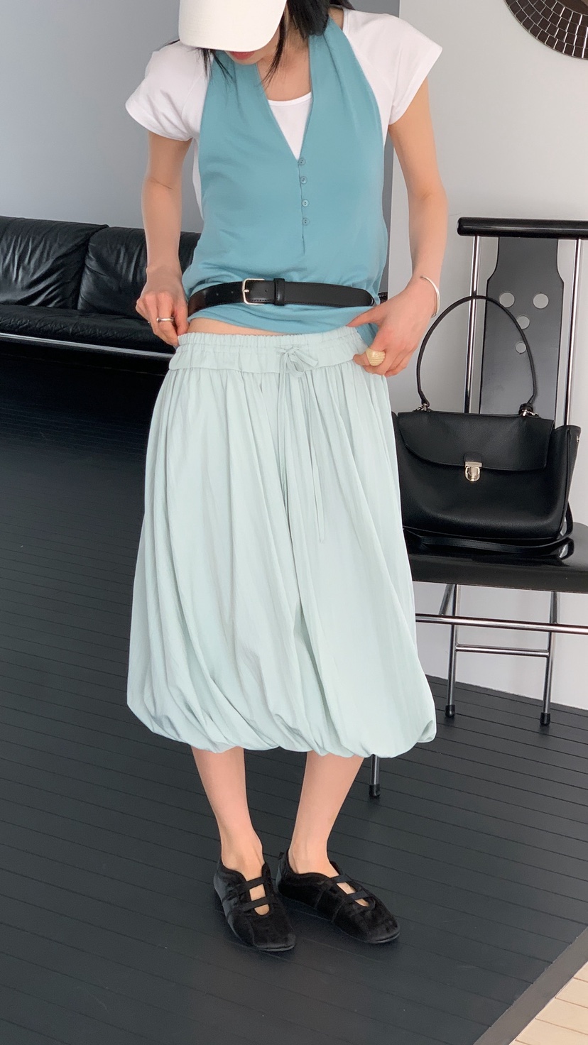 OVER RICH韓國代購女士新款時尚26春夏職業半身裙中短裙OVER RICH半身裙/中短裙