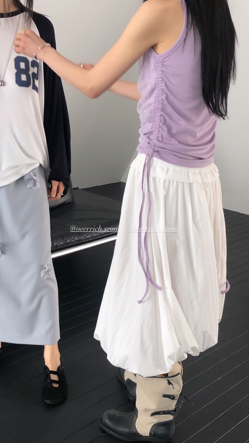 OVER RICH韓國代購女士新款時尚26春夏職業半身裙中短裙OVER RICH半身裙/中短裙