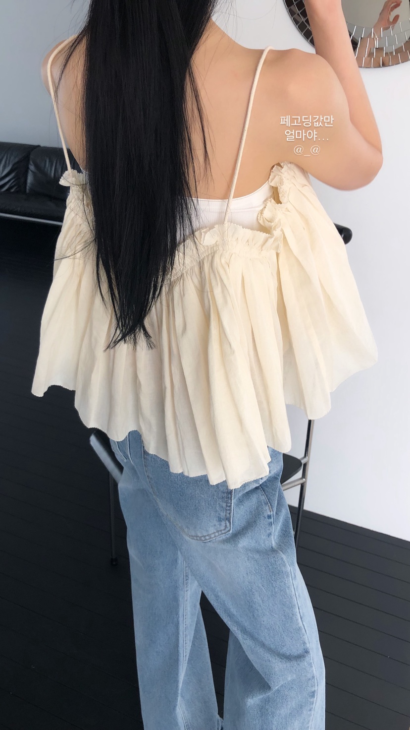 OVER RICH韓國代購女士新款人氣26春夏推薦時尚吊帶背心OVER RICH吊帶/背心