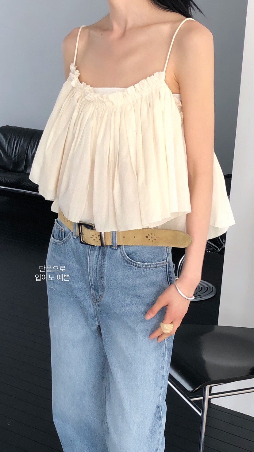 OVER RICH韓國代購女士新款人氣26春夏推薦時尚吊帶背心OVER RICH吊帶/背心