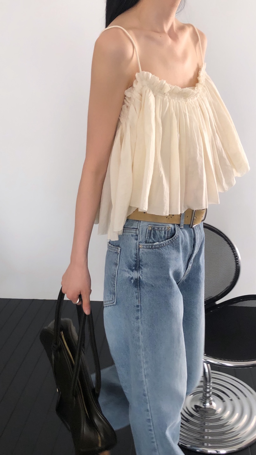 OVER RICH韓國代購女士新款人氣26春夏推薦時尚吊帶背心OVER RICH吊帶/背心