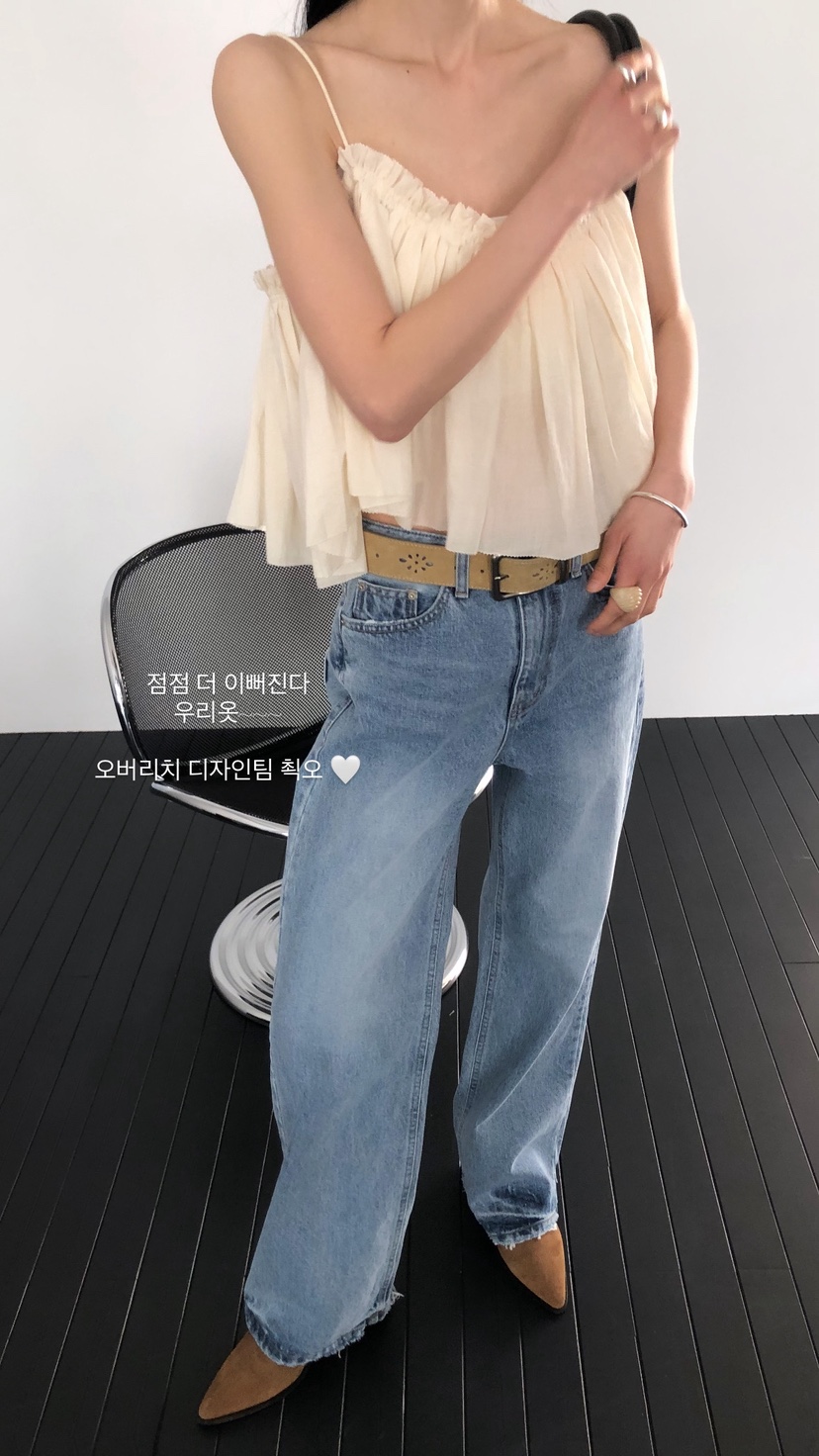 OVER RICH韓國代購女士新款人氣26春夏推薦時尚吊帶背心OVER RICH吊帶/背心