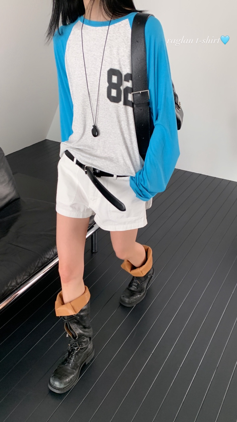 OVER RICH韓國東大門代購女士新品人氣休閑職業T恤插肩袖OVER RICHT恤