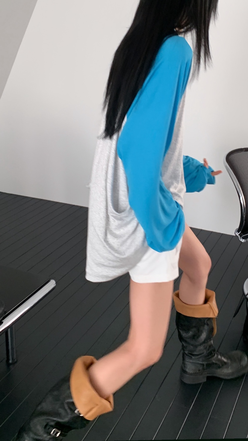 OVER RICH韓國東大門代購女士新品人氣休閑職業T恤插肩袖OVER RICHT恤