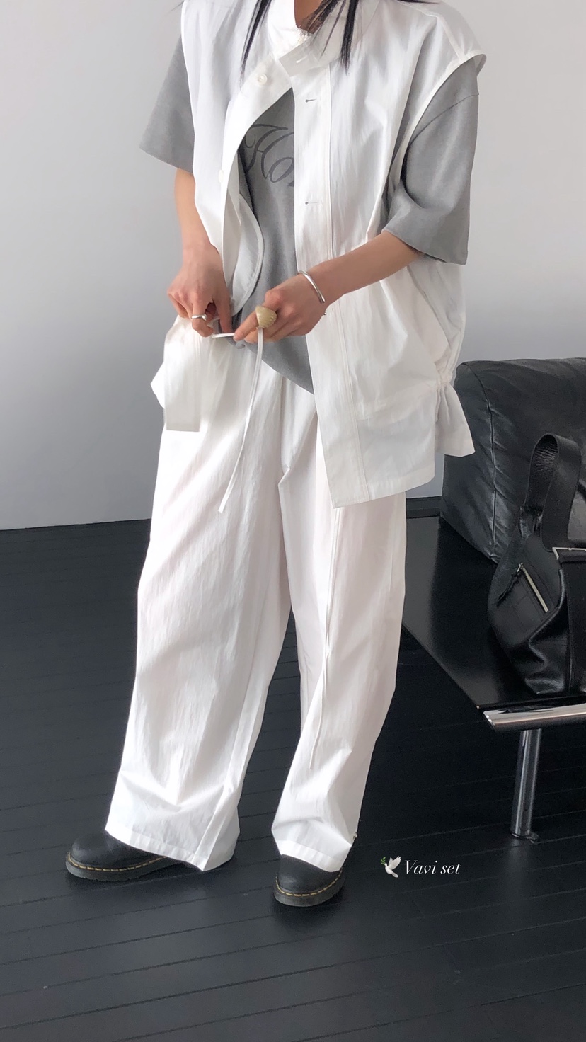 OVER RICH韓國直郵實拍女裝新品時尚休閑職業人氣休閑褲OVER RICH休閑褲