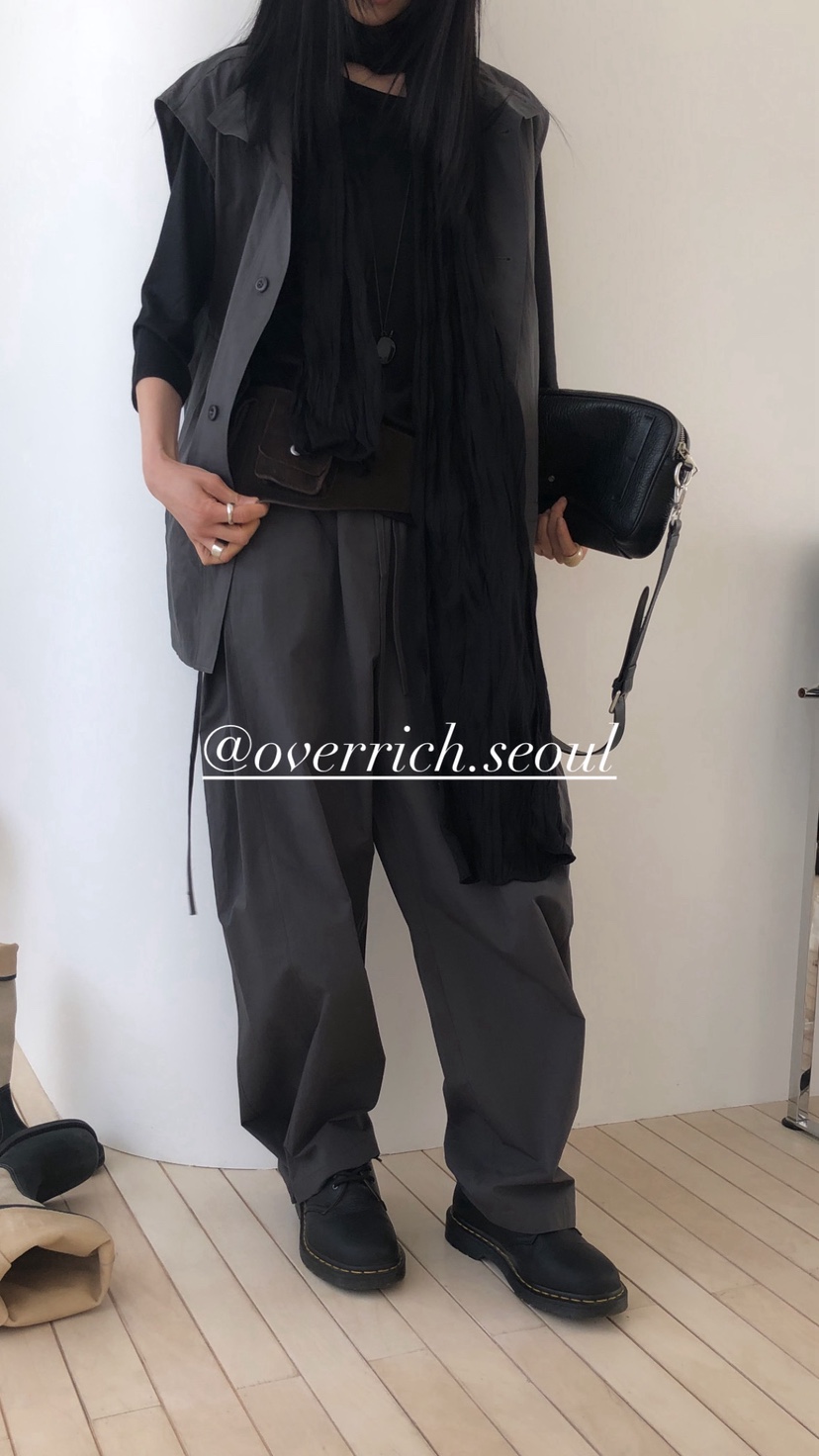 OVER RICH韓國直郵實拍女裝新品時尚休閑職業人氣休閑褲OVER RICH休閑褲