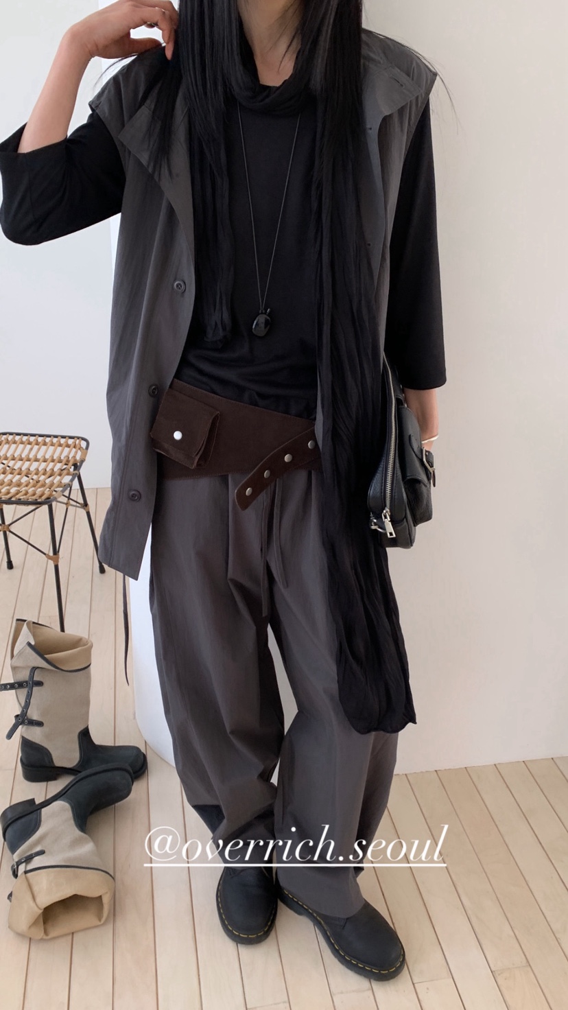 OVER RICH韓國直郵實拍女裝新品時尚休閑職業人氣休閑褲OVER RICH休閑褲