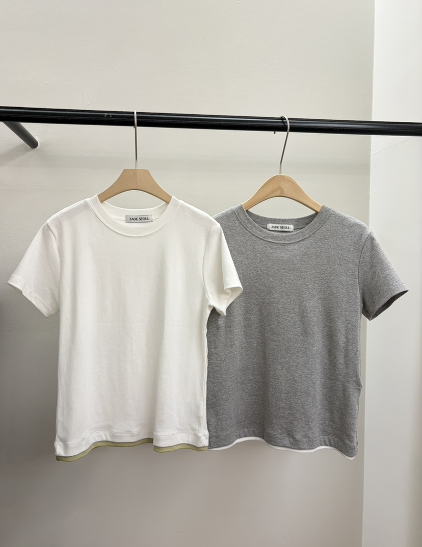 JADEMARKET韓國直郵女裝新品推薦職業26春夏熱賣時尚人氣T恤JADE MARKETT恤圖色2左二色