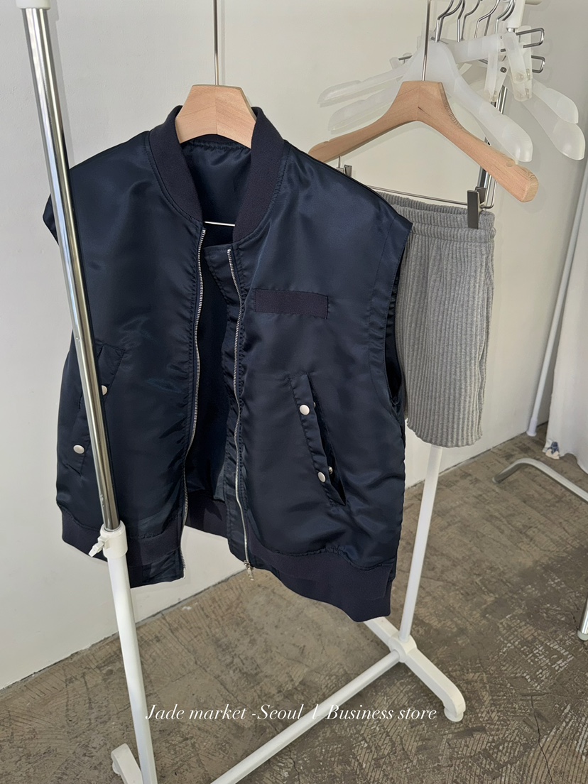 JADEMARKET韓國東大門代購女士新款推薦時尚休閑人氣馬甲JADE MARKET馬甲圖色2