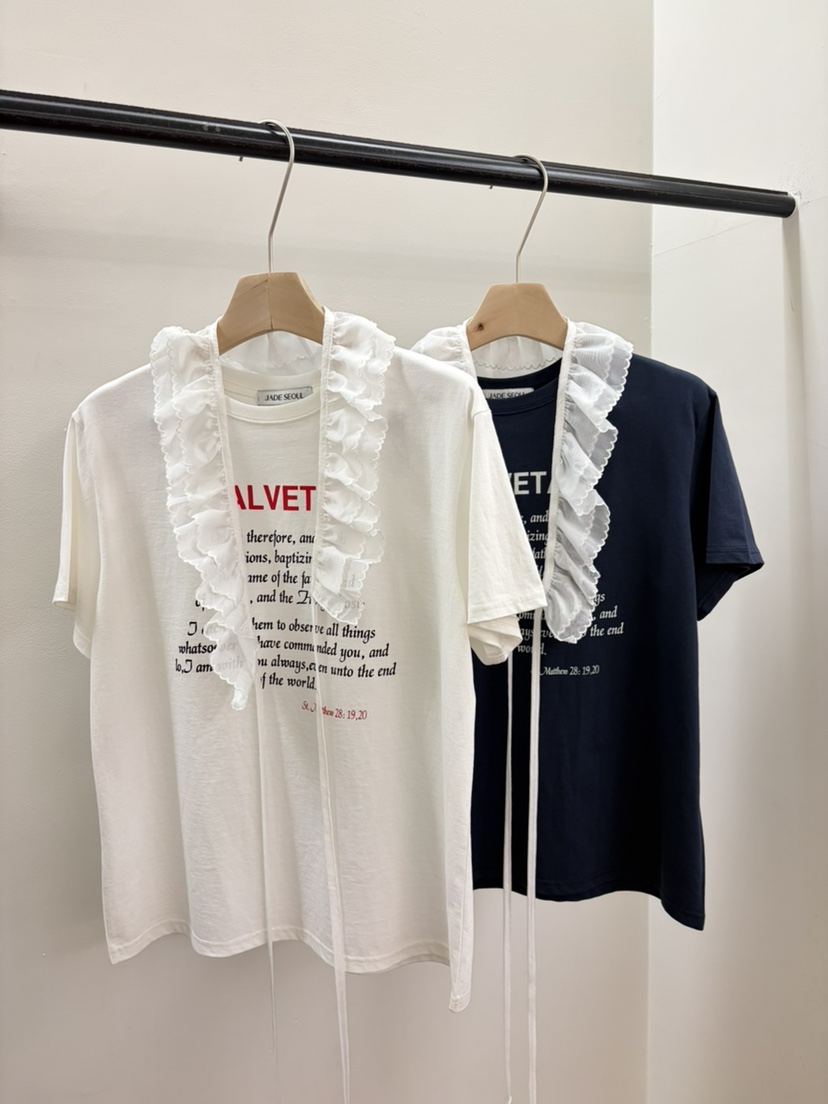 JADEMARKET韓國直郵實拍女裝新款休閑熱賣時尚推薦職業T恤JADE MARKETT恤圖色2左二色