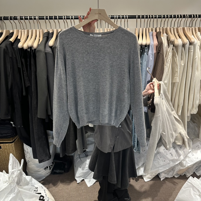 LE BUTTER韓國東大門代購女裝新品推薦熱賣26春夏針織衫船領LE BUTTER針織衫圖色5