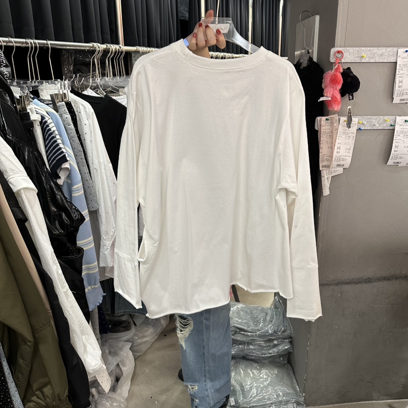 MOMAZU韓國東大門直郵女裝新款時尚職業26春夏休閑長袖T恤MOMAZU長袖T恤