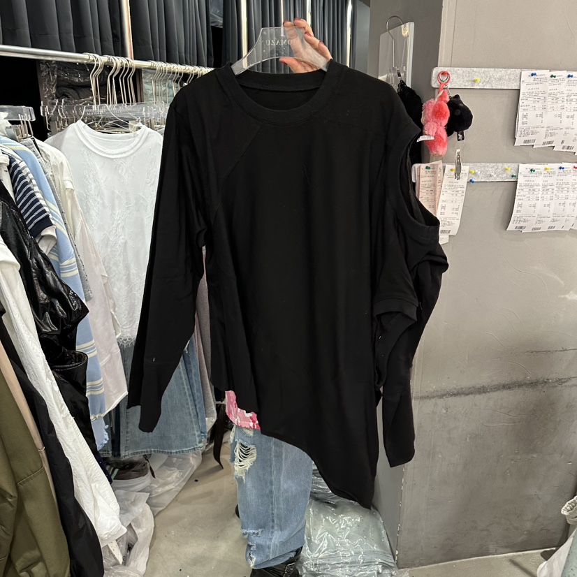 MOMAZU韓國東大門直郵女裝新款時尚職業26春夏休閑長袖T恤MOMAZU長袖T恤圖色1