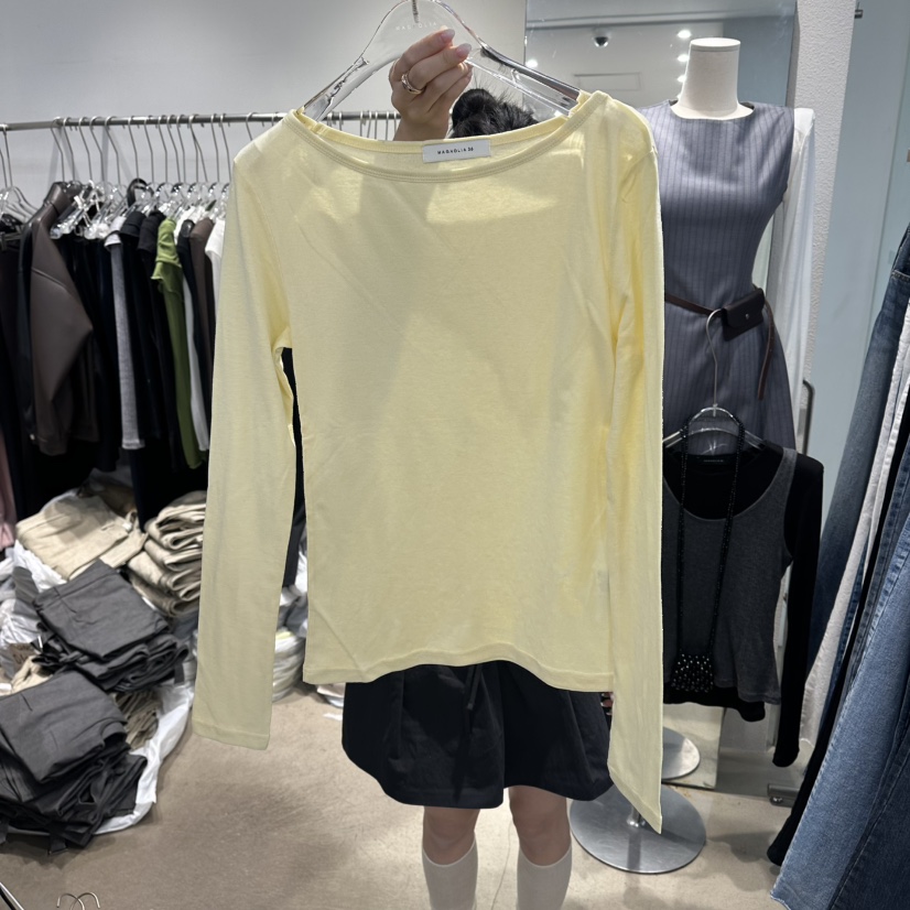 MAGNOLIA36-L韓國東大門代購女裝新品休閑時尚推薦長袖T恤MAGNOLIA36-L長袖T恤圖色2