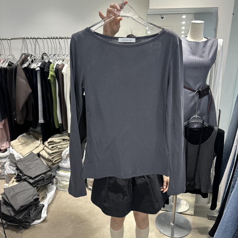 MAGNOLIA36-L韓國東大門代購女裝新品休閑時尚推薦長袖T恤MAGNOLIA36-L長袖T恤圖色3