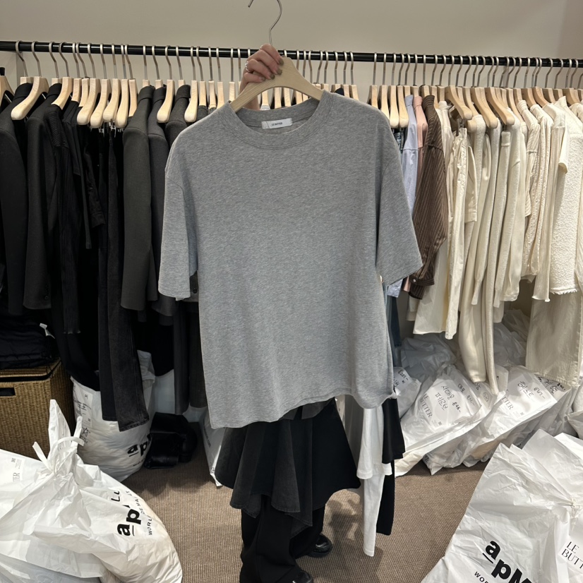 LE BUTTER韓國代購女士新品休閑熱賣人氣時尚推薦職業T恤LE BUTTERT恤圖色2