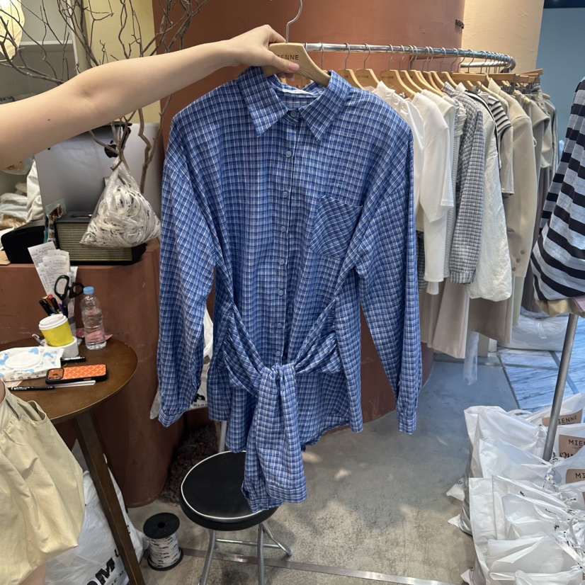 MIENNE韓國直郵實拍女裝新款時尚人氣熱賣襯衫蕾絲衫可拆卸MIENNE襯衫/蕾絲衫圖色2