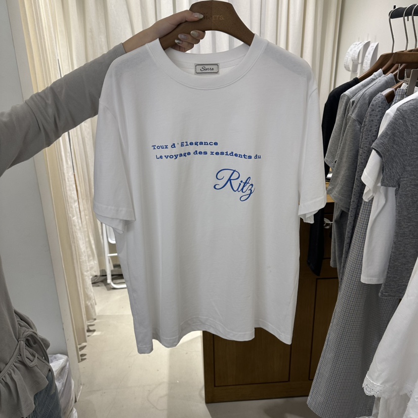 SIERRA韓國直郵實拍女裝新款時尚人氣職業休閑熱賣26春夏T恤SIERRAT恤圖色1