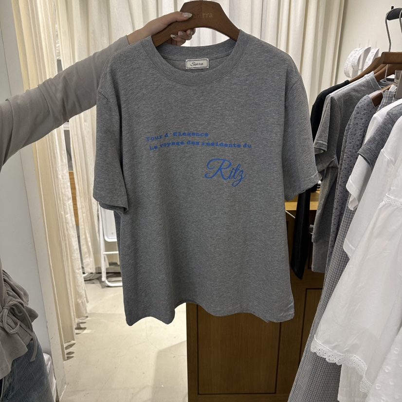 SIERRA韓國直郵實拍女裝新款時尚人氣職業休閑熱賣26春夏T恤SIERRAT恤圖色2