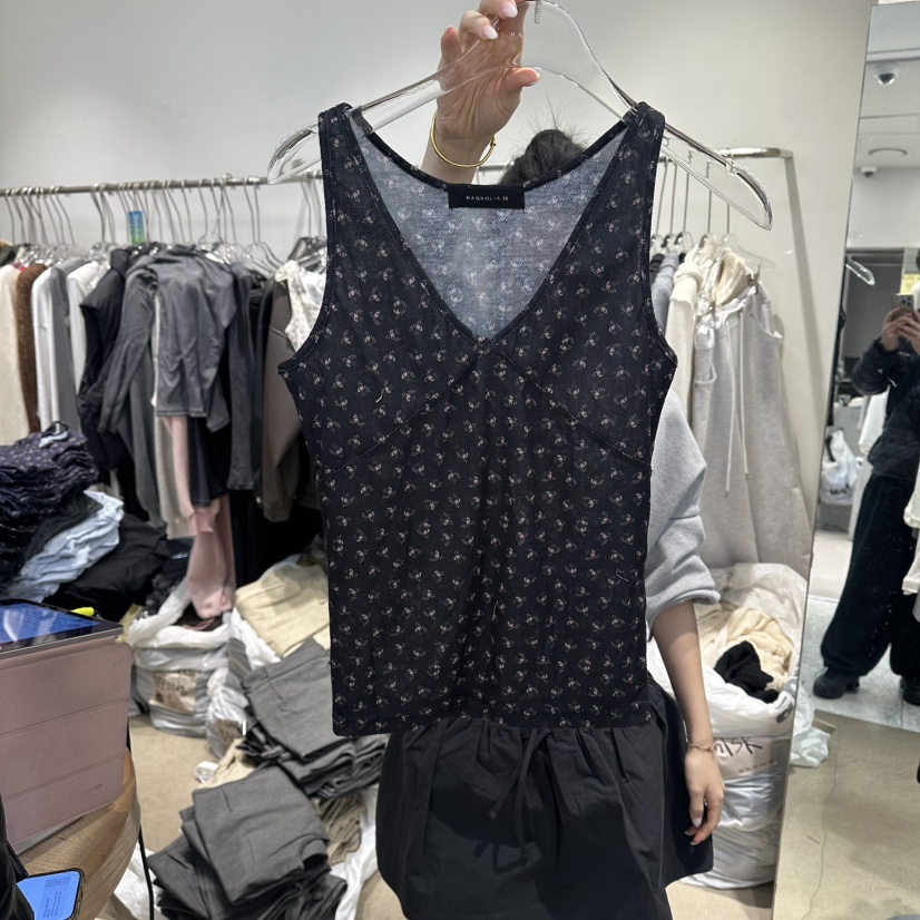 MAGNOLIA36-L韓國東大門直郵女裝新款推薦熱賣吊帶背心鏤空MAGNOLIA36-L吊帶/背心圖色2