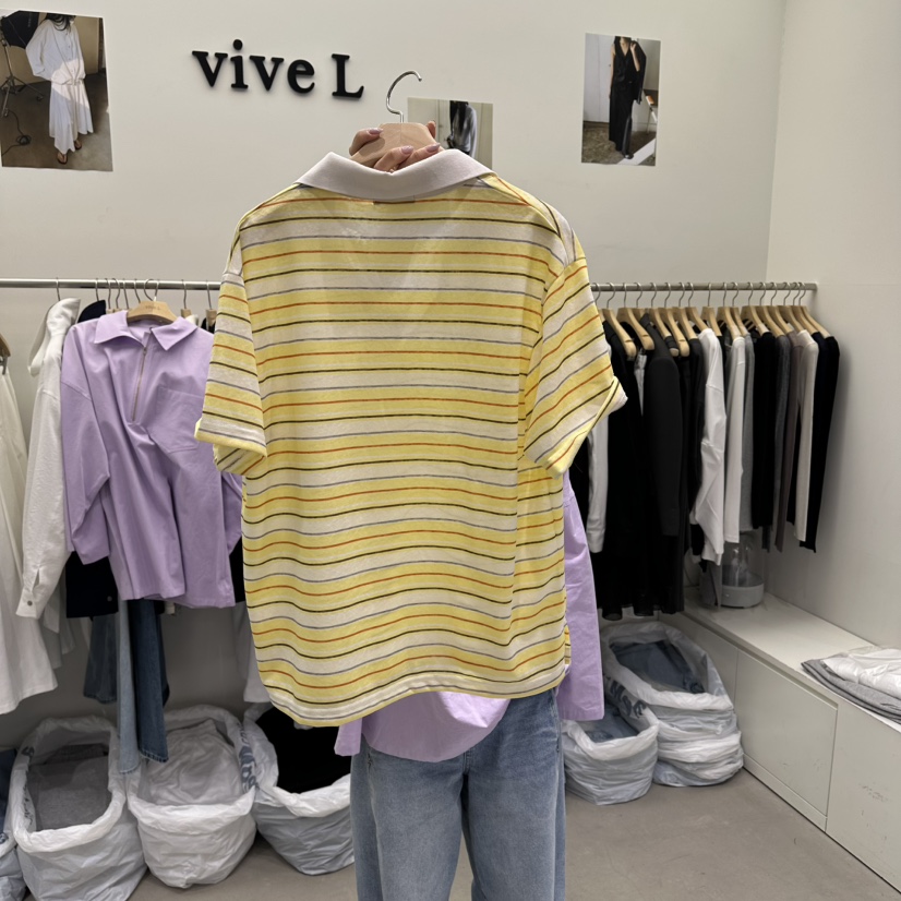 VIVEL韓國直郵實拍女裝新款人氣熱賣26春夏休閑時尚職業T恤VIVELT恤