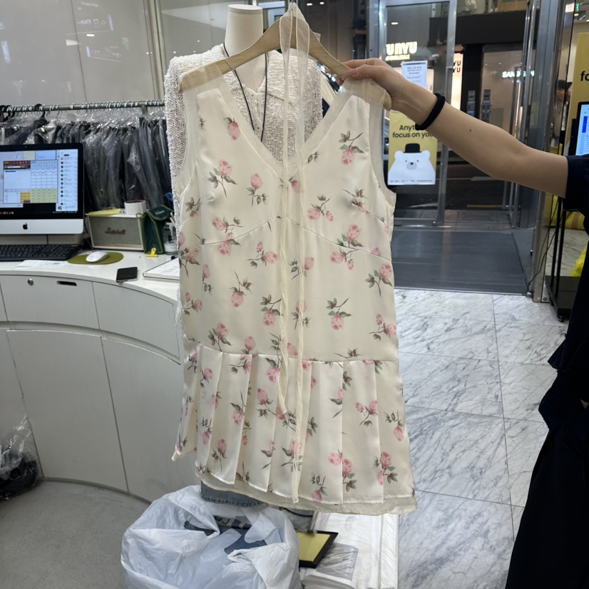 FOUNDATION韓國直郵女士新款推薦職業人氣連衣裙不含配飾FOUNDATION連衣裙圖色1